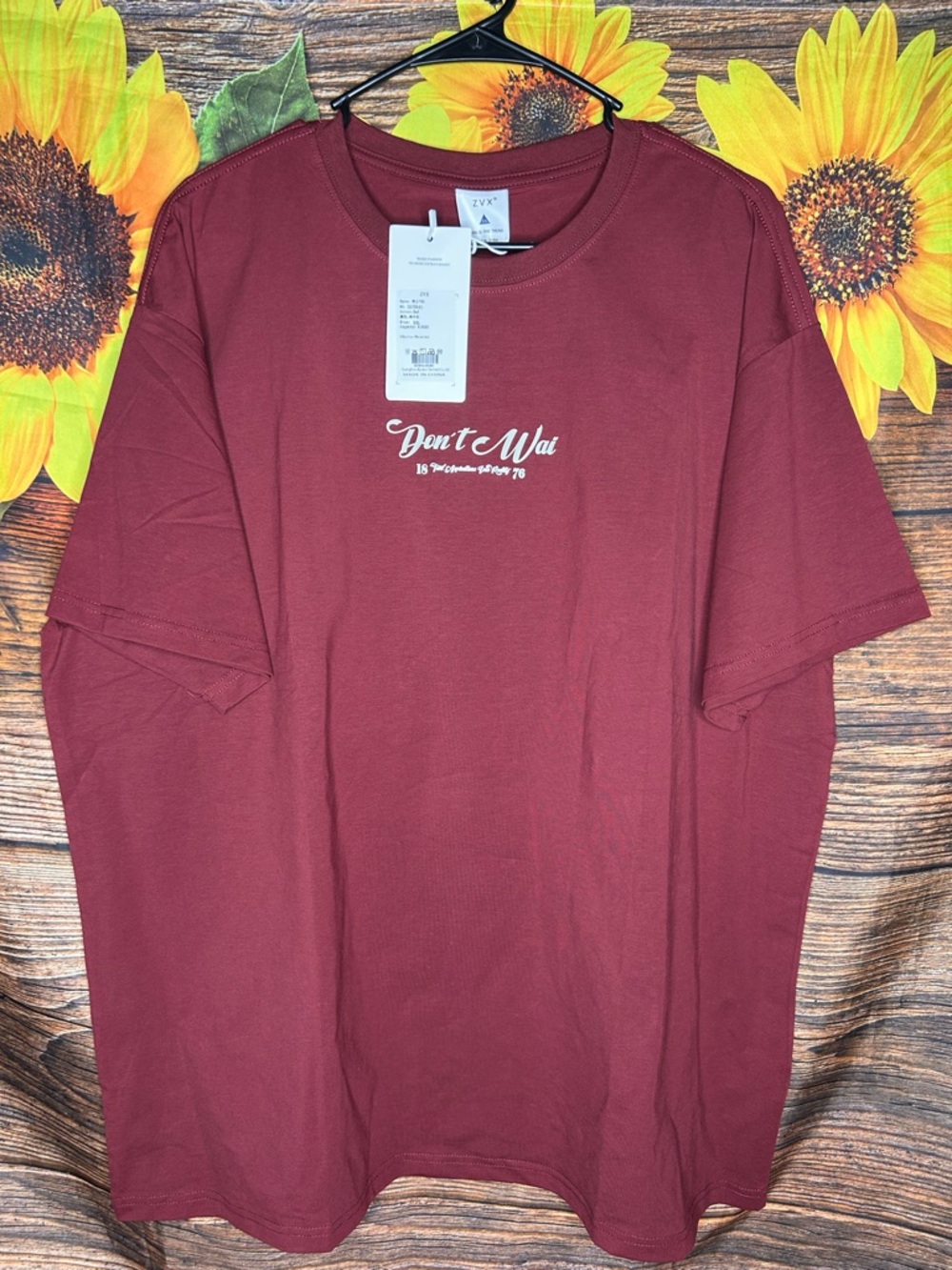 Men's Short-Sleeve Crewneck T-Shirt — Maroon